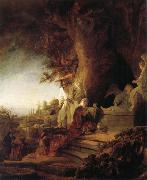 REMBRANDT Harmenszoon van Rijn The Risen Christ Appearing to Mary Magdalene china oil painting reproduction